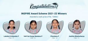 INSPIRE Award Scheme 2021 22 Winners