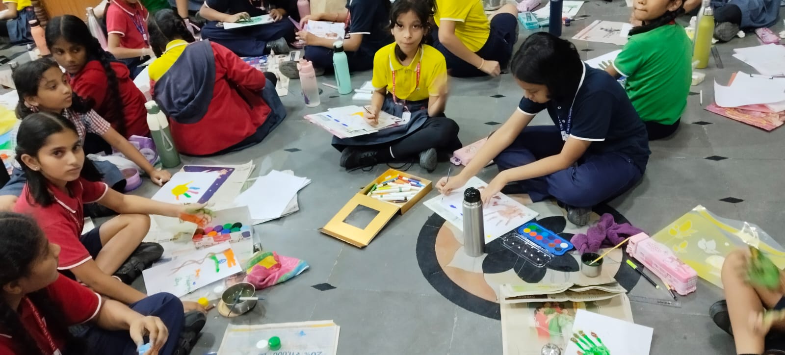 Hand print and Designs with buttons (42)