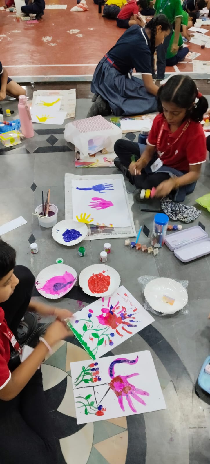 Hand print and Designs with buttons (44)