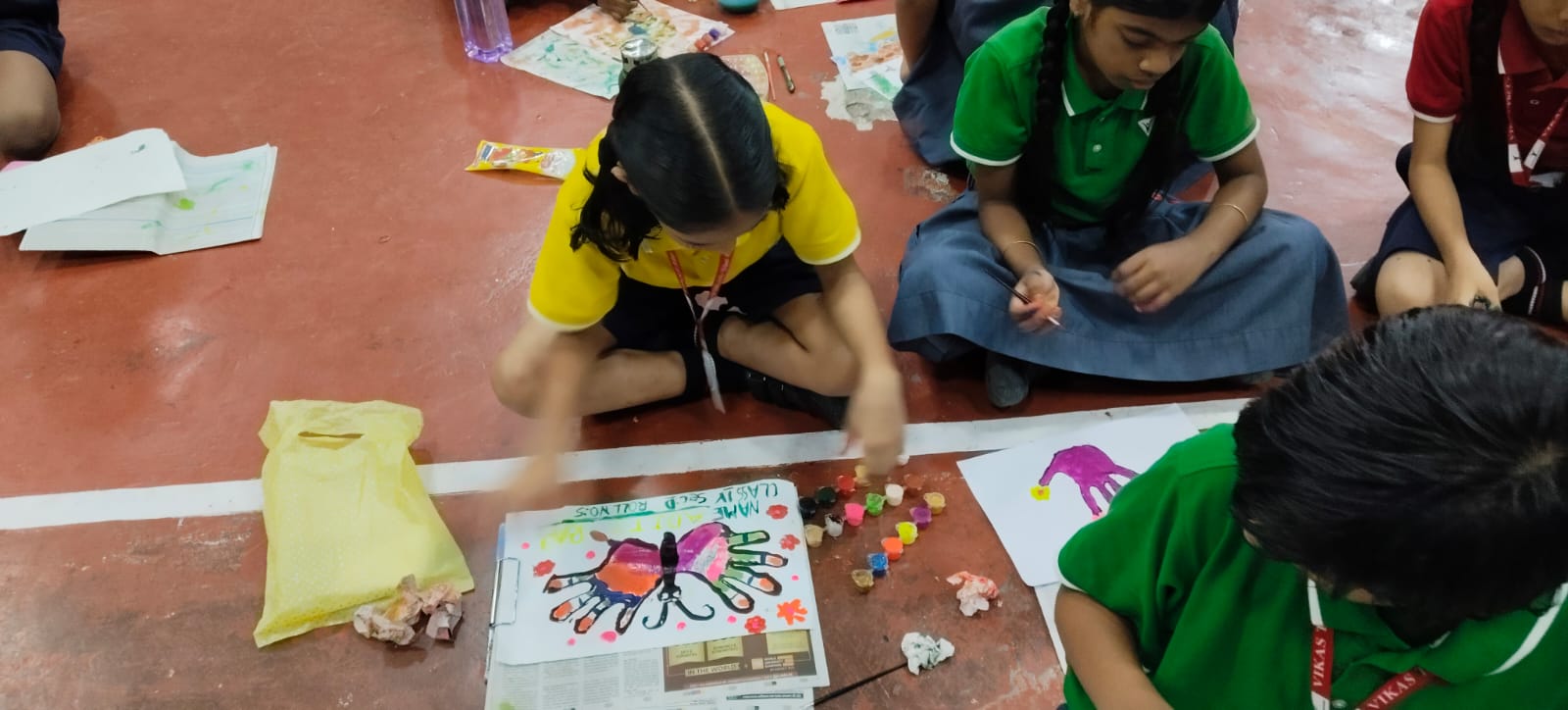 Hand print and Designs with buttons (45)