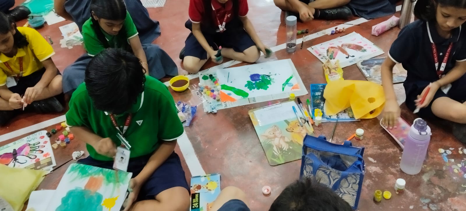 Hand print and Designs with buttons (49)