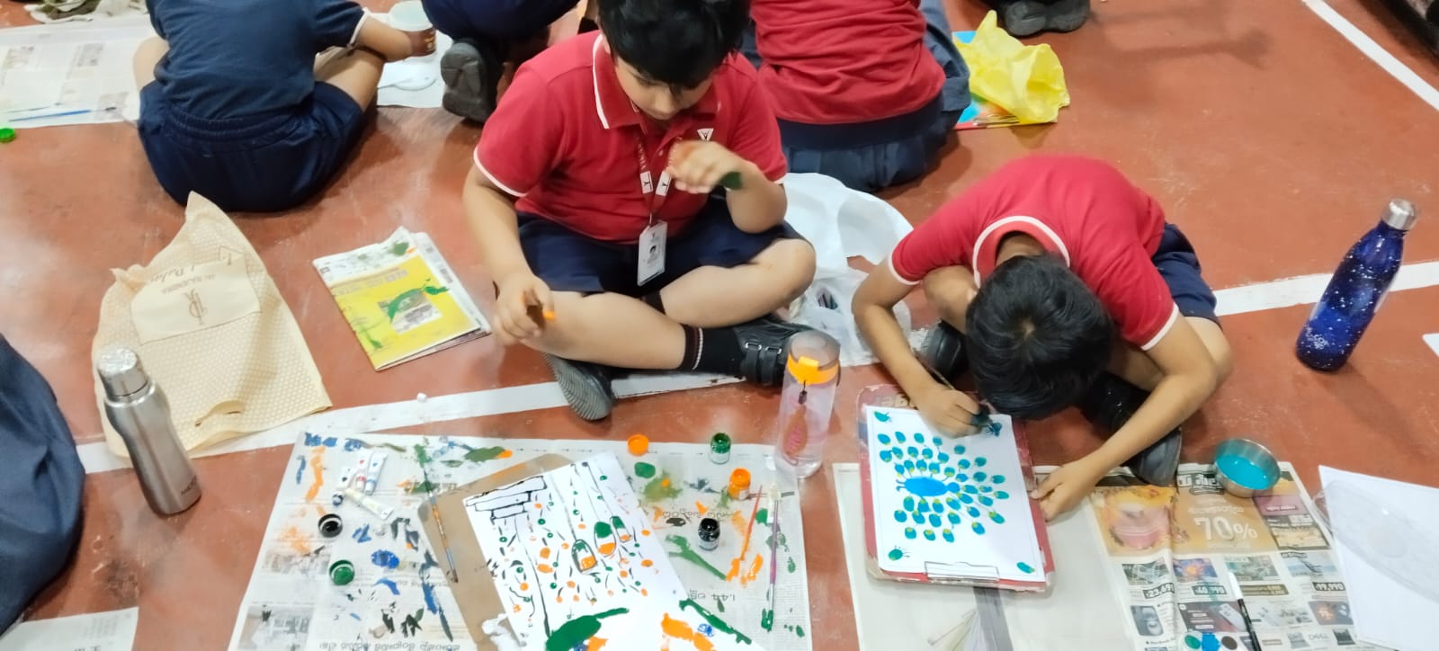 Hand print and Designs with buttons (62)