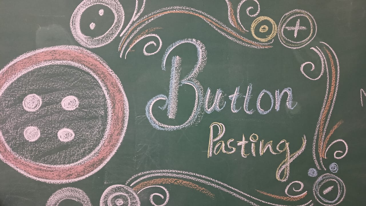 Hand print and designs with buttons (15)